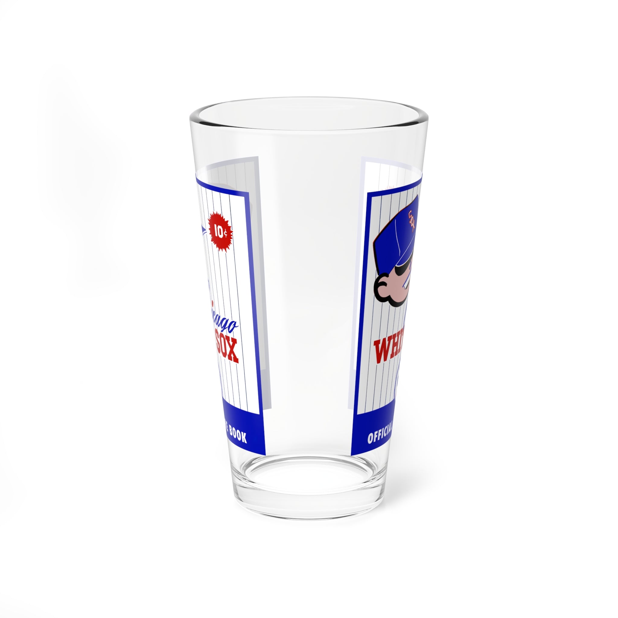 1955 Chicago Baseball Mixing Glass | 16oz Vintage Baseball Barware