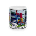 Football Ceramic Mug, 1960 New York Giants Philadelphia Eagles Fan Gift, Sports Coffee Cup, Team Spirit, Game Day Drinkware, Memorabilia
