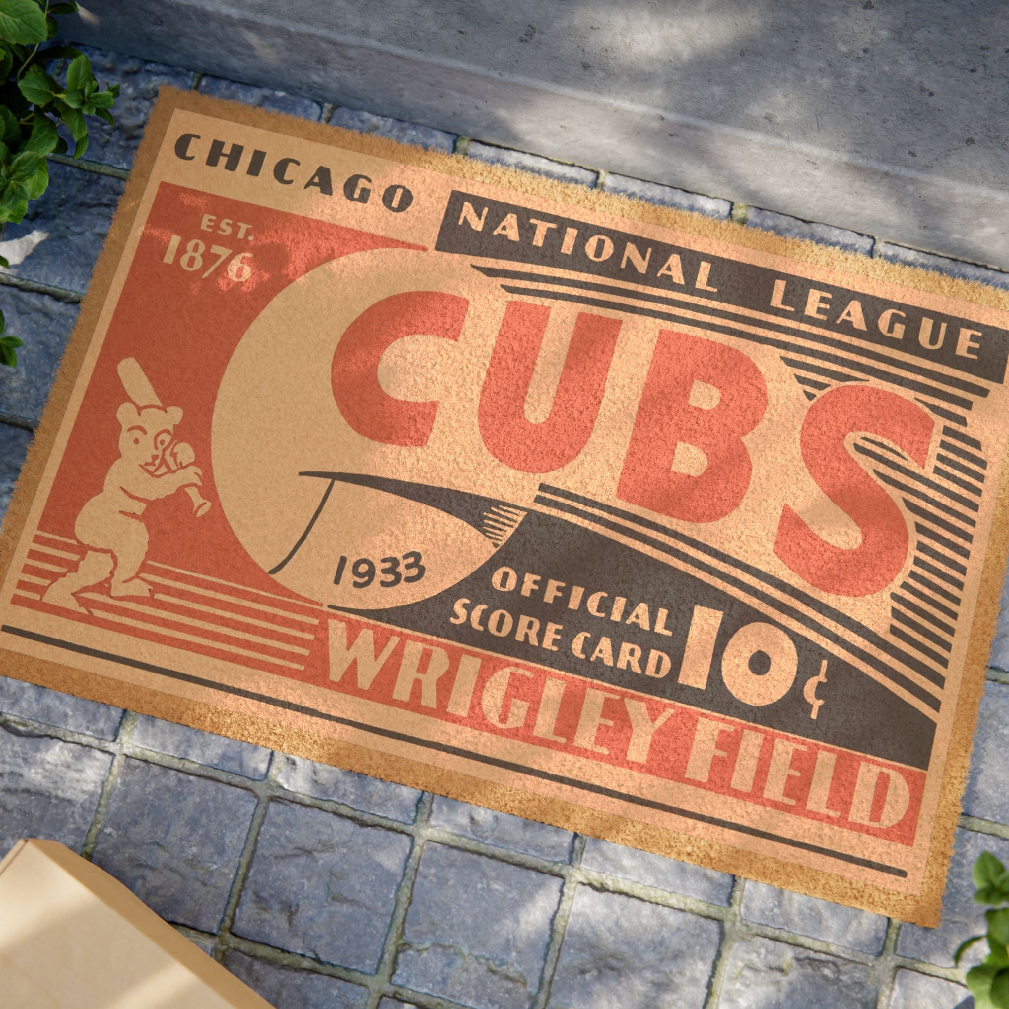 1933 Chicago Baseball Doormat — Vintage Baseball