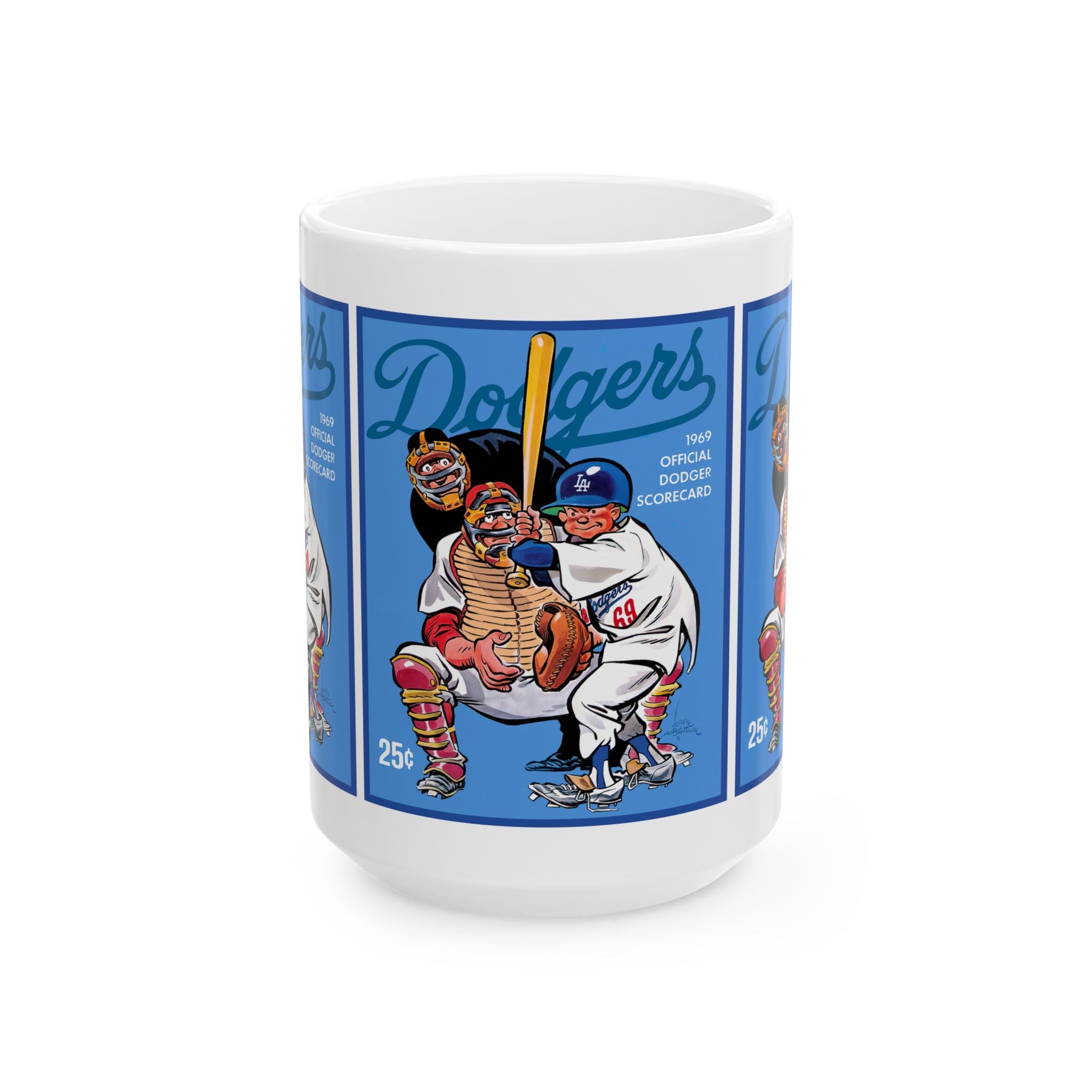 Ceramic Mug, 1969 Baseball Dodgers Gift, Sports Fan Coffee Cup, LA Baseball Team Memorabilia, Baseball Lover Mug, Baseball Memorabilia