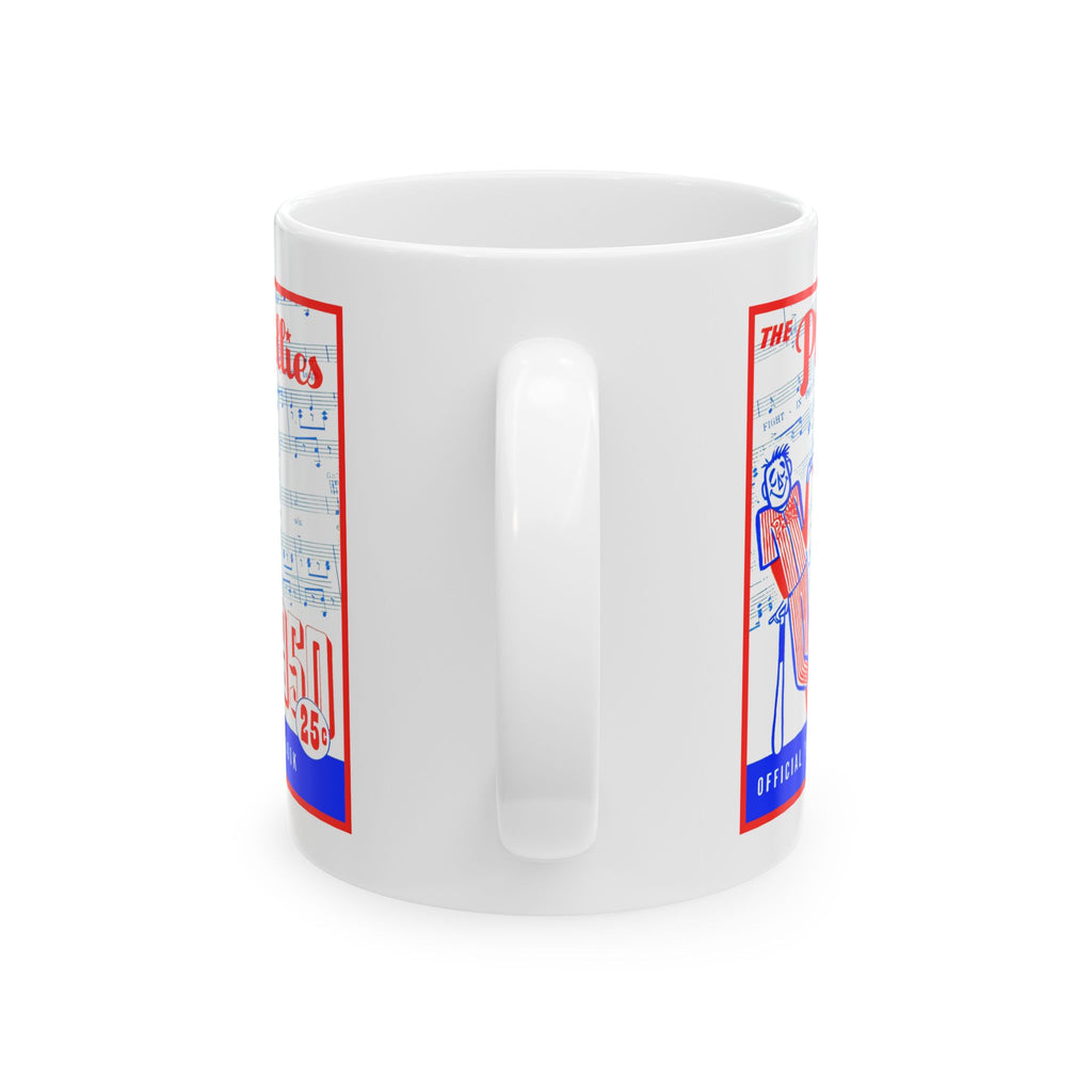 Vintage 1950 Philadelphia Phillies Baseball Ceramic Mug, Sports Fan Gift, Coffee Cup, Baseball Team Memorabilia, Baseball Collector's Item,