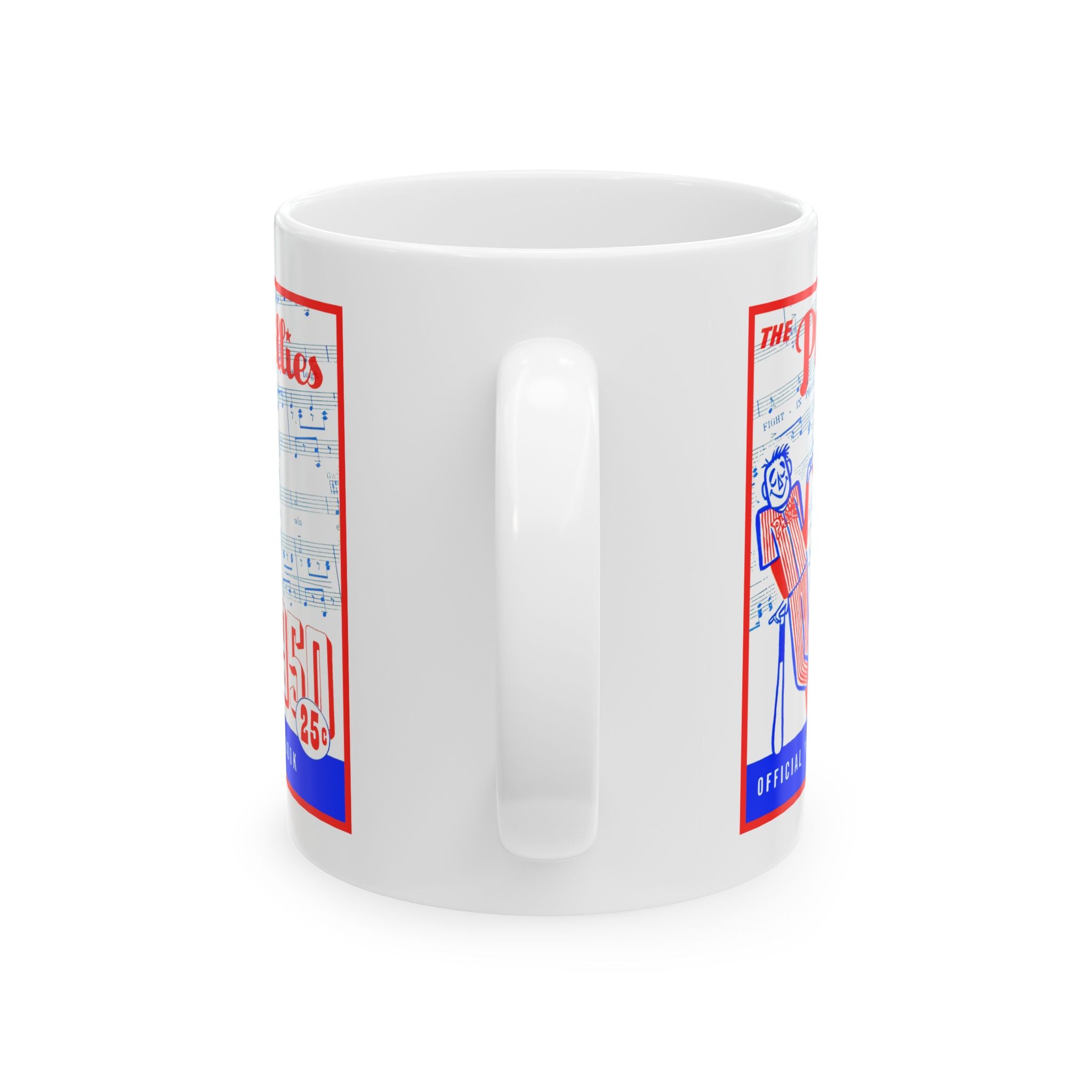 Vintage 1950 Philadelphia Phillies Baseball Ceramic Mug, Sports Fan Gift, Coffee Cup, Baseball Team Memorabilia, Baseball Collector's Item,