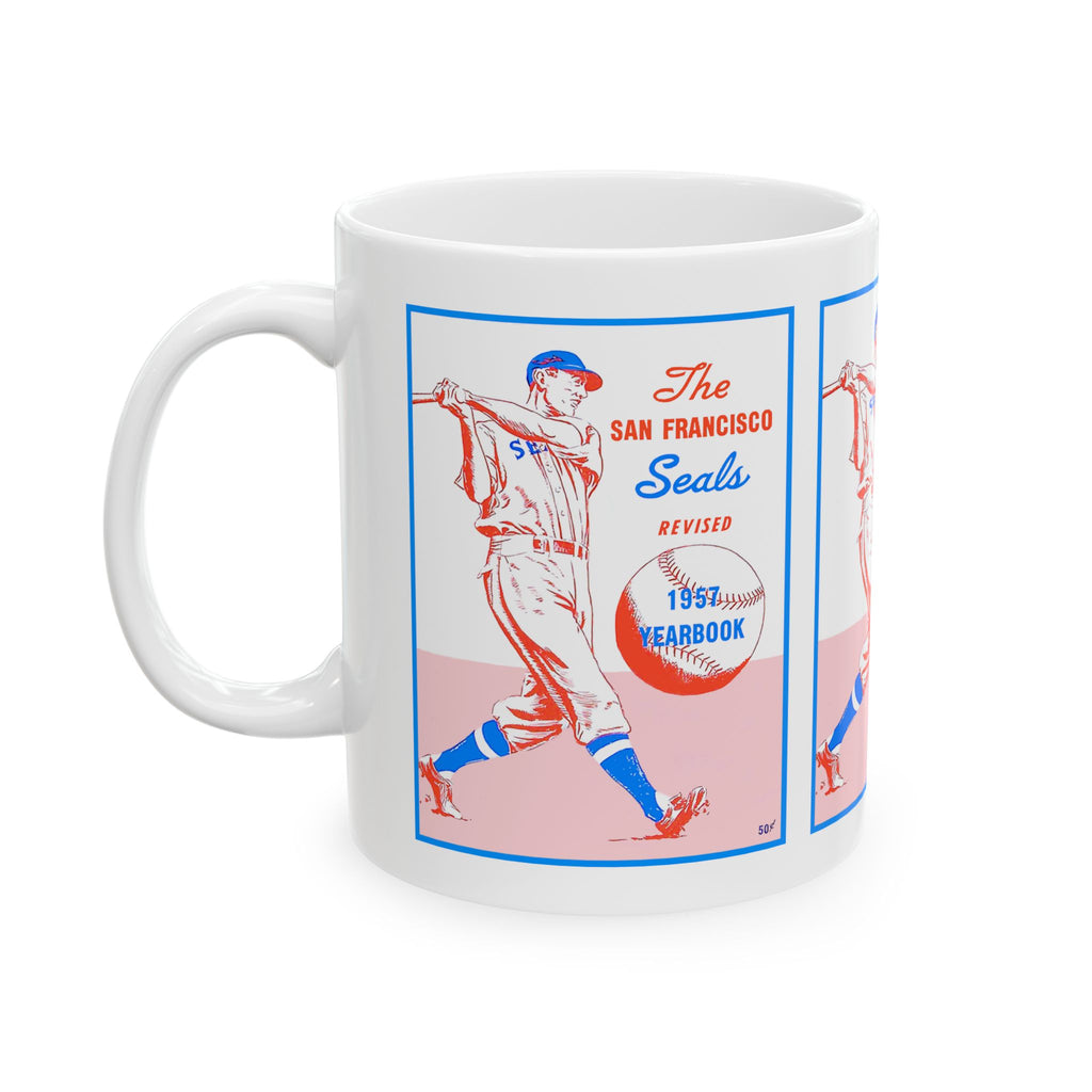 1957 Vintage San Francisco Seals Yearbook Cover - Ceramic Mug, 11oz