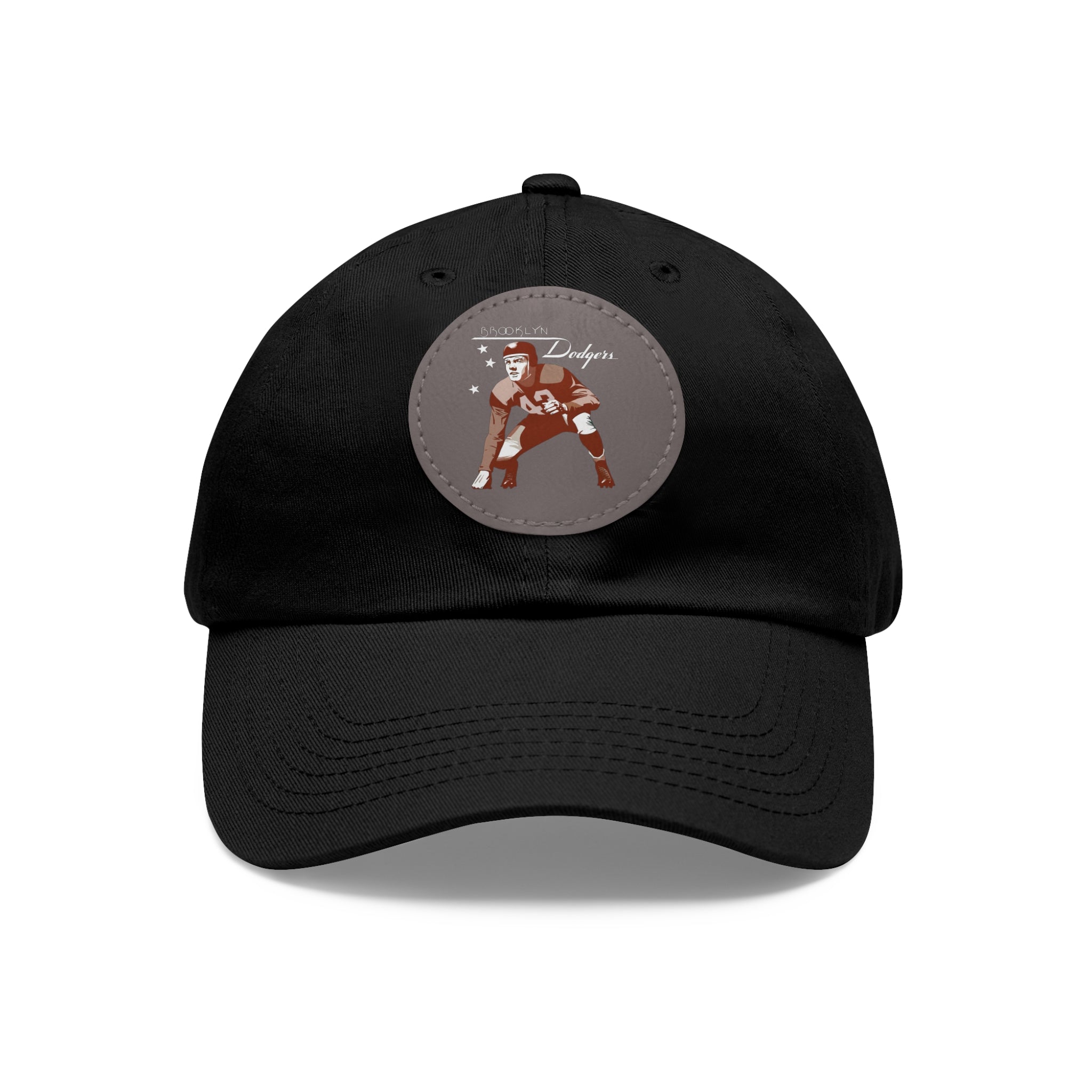 1943 Brooklyn Dodgers Football - Dad Hat with Leather Patch (Round)