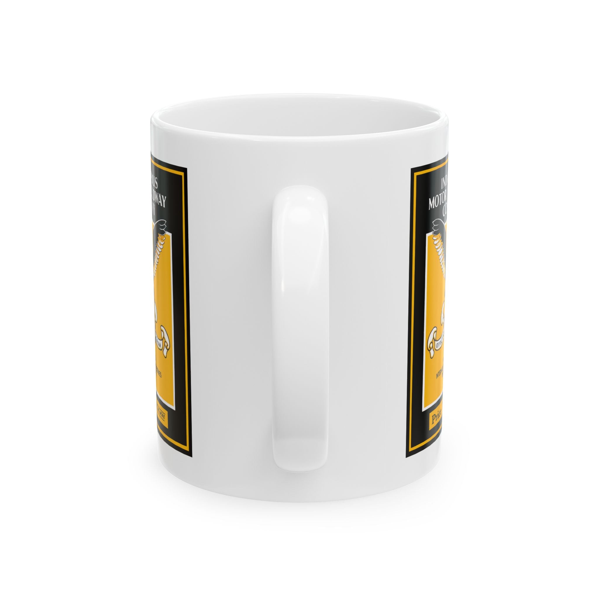 Vintage Indianapolis 500 Racing Ceramic Mug, 11oz - 1925 Program Cover, Gift for Racing Fans, Coffee Cup, Tea Mug, Kitchen Decor,