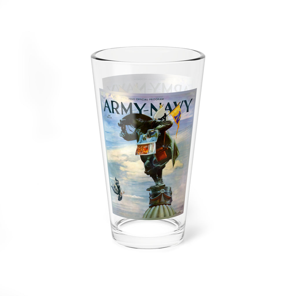 1960 Army-Navy Football Glass Mixing Glass, 16oz | Vintage College Football Drinkware