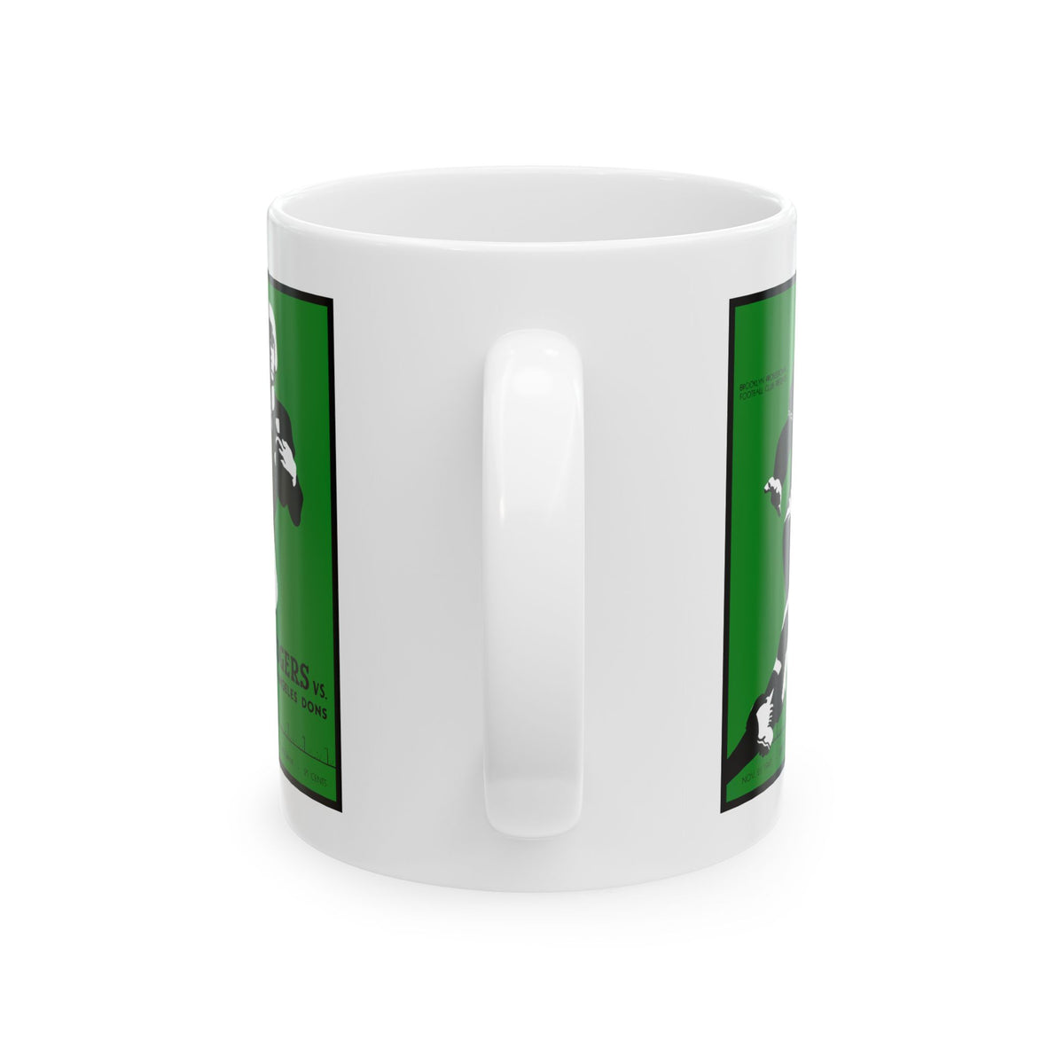 1947 Football Los Angeles Dons- Brooklyn Dodgers Program Cover Ceramic Mug — Vintage Football Design (11oz, 15oz)