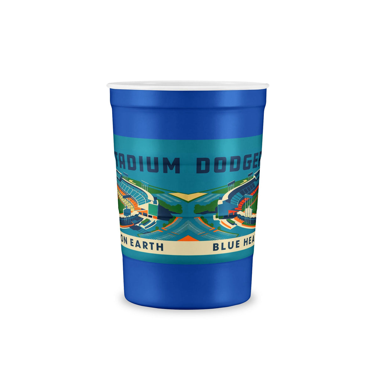 Dodger Stadium Vintage Illustration Steel Cup — Reusable Stadium Cup