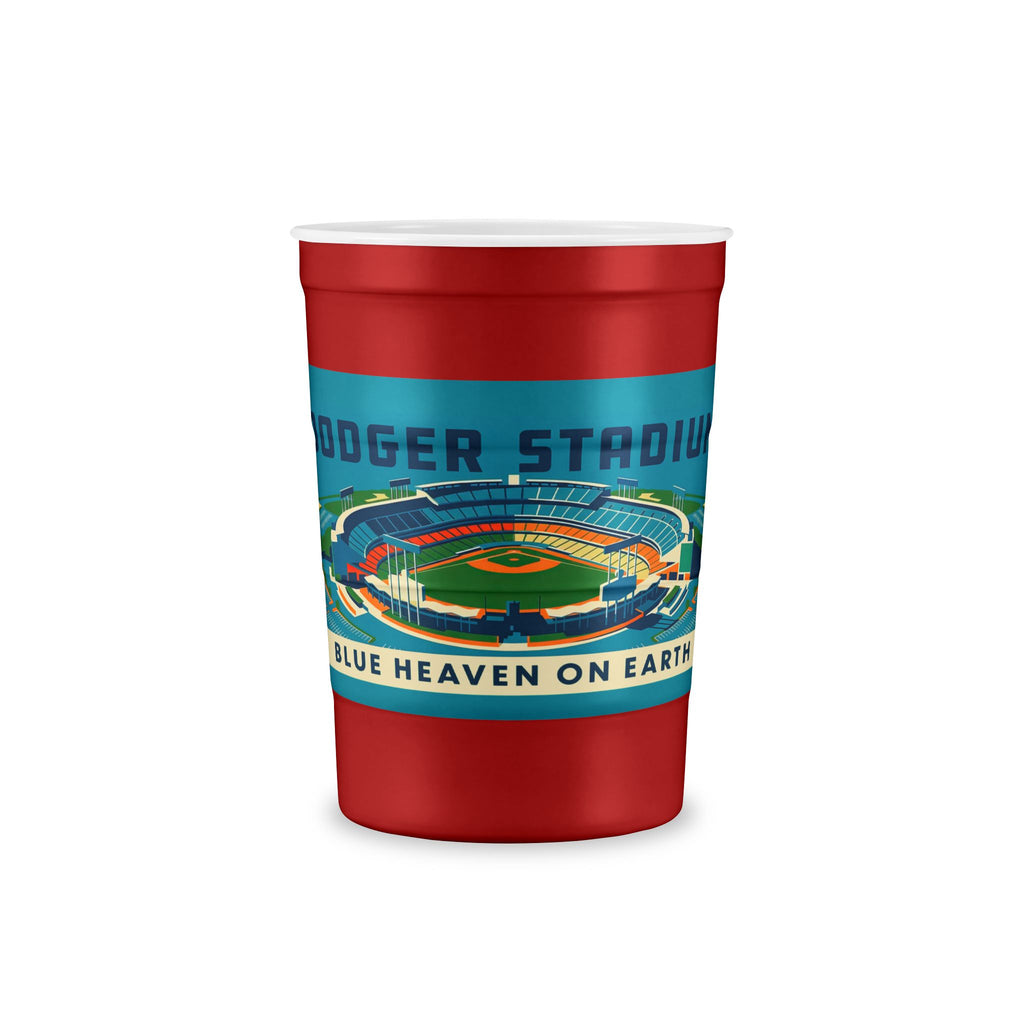Dodger Stadium Vintage Illustration Steel Cup — Reusable Stadium Cup