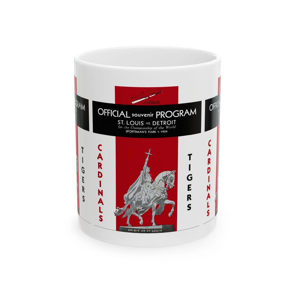 1934 Vintage St. Louis Cardinals - Detroit Tigers - World Series Program Cover - Ceramic Mug, 11oz