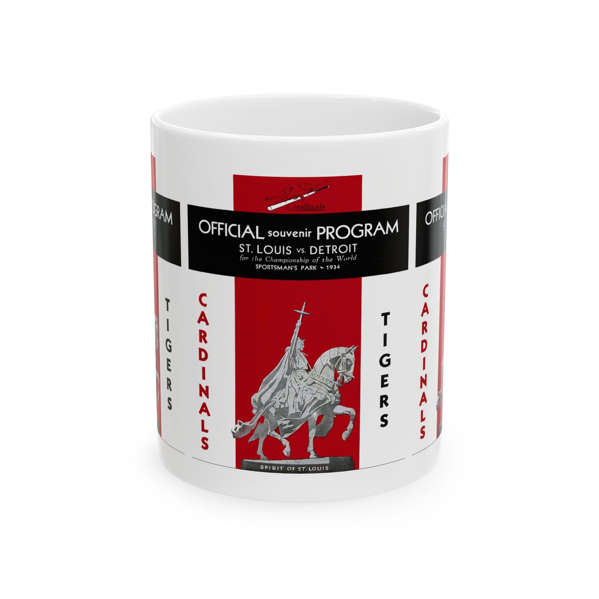 1934 Vintage St. Louis Cardinals - Detroit Tigers - World Series Program Cover - Ceramic Mug, 11oz