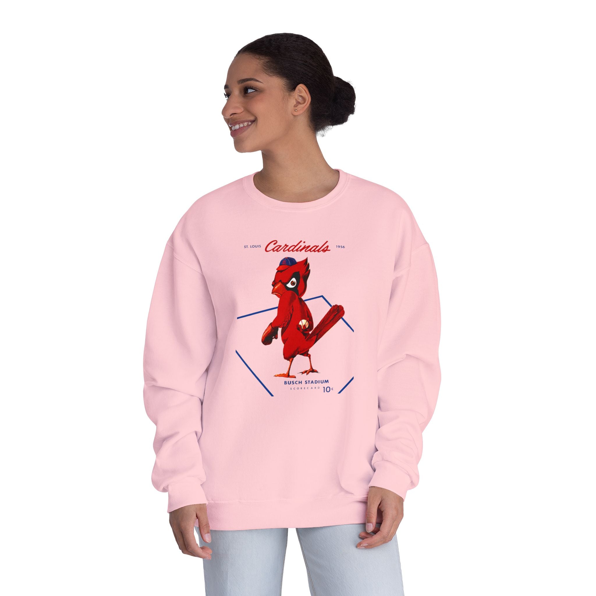 1956 Vintage Cardinals Baseball - Unisex NuBlend® Crewneck Sweatshirt