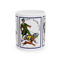 1941 Vintage Notre Dame - Navy Football Program Cover - Ceramic Mug, 11oz