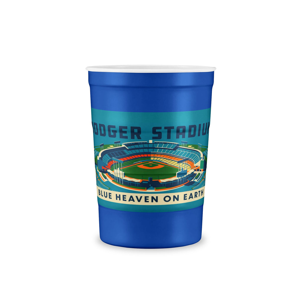 Dodger Stadium Vintage Illustration Steel Cup — Reusable Stadium Cup