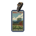 Wrigley Field Baseball Luggage Tag | Stadium Design