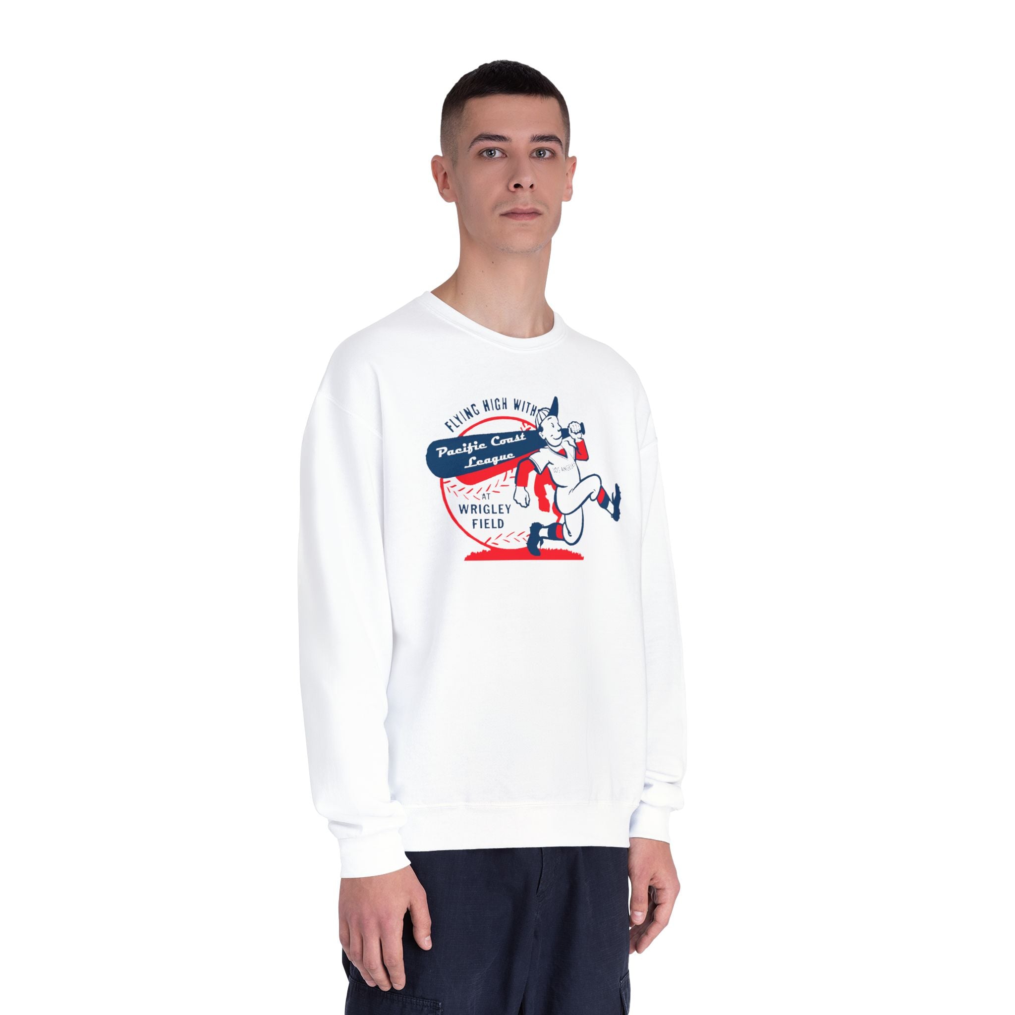 Vintage Pacific Coast League Los Angeles Wrigley Field Crewneck Sweatshirt