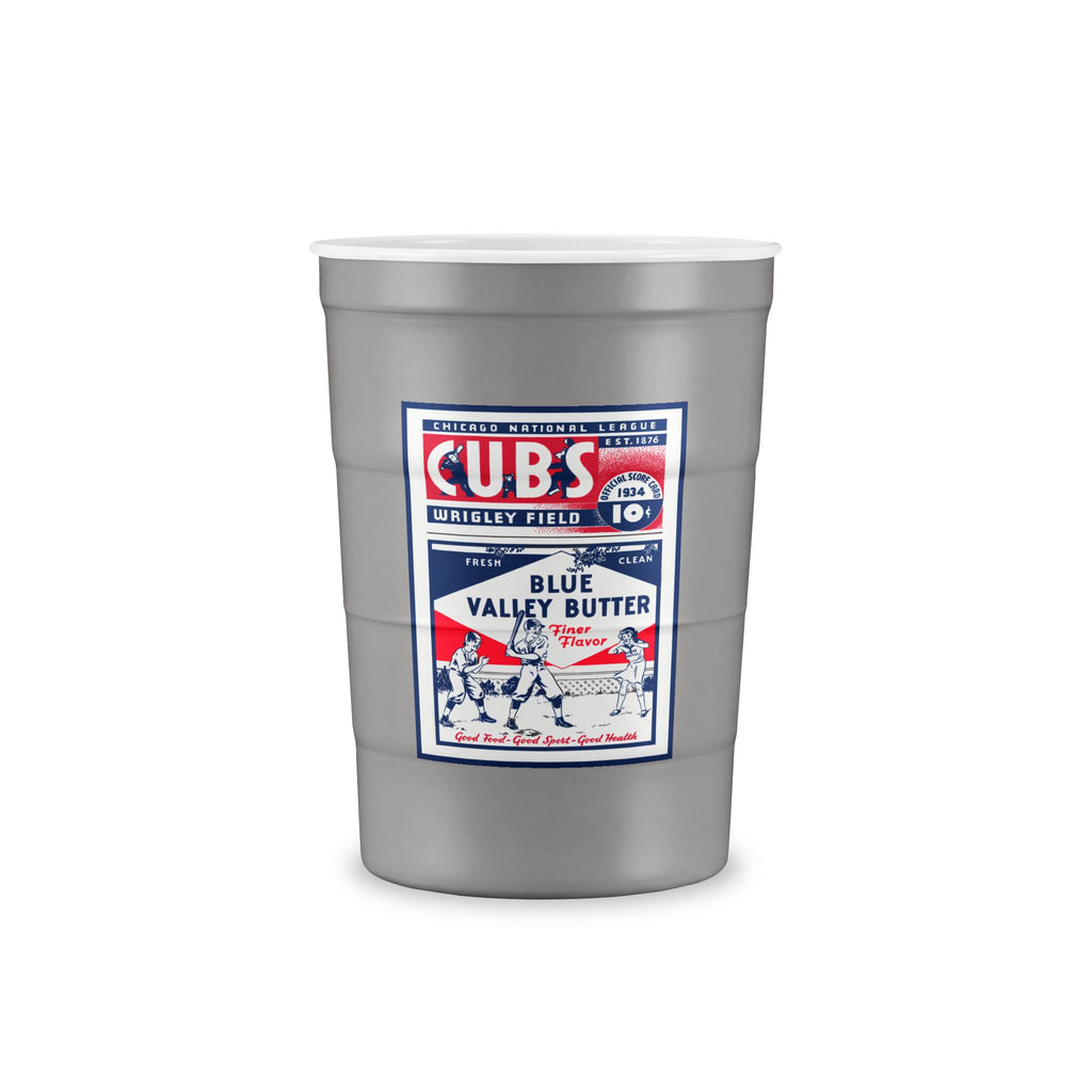 1934 Baseball Chicago Cubs Program Cover Recyclable Steel Cup — Stainless Reusable Party Cup