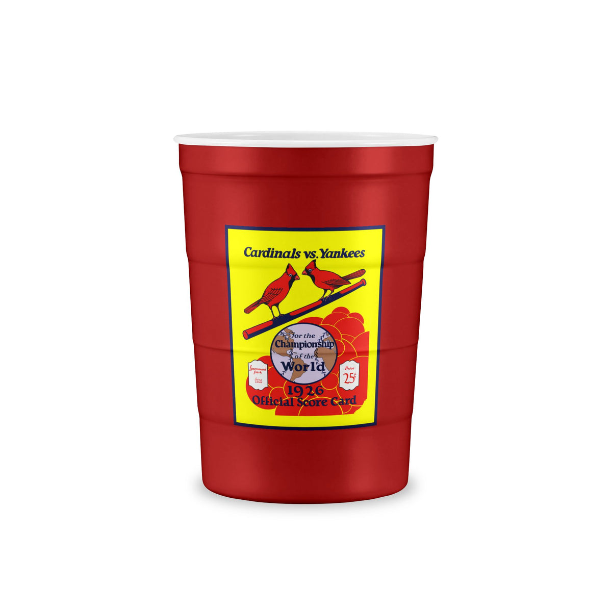 1926 Baseball World Series Cardinals - Yankees Recyclable Steel Cup — Reusable Party Cup