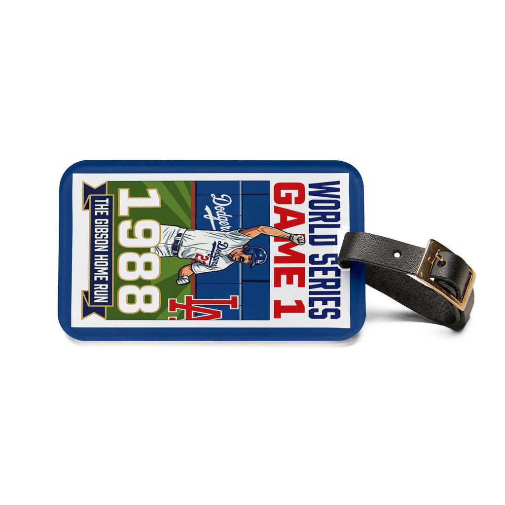 World Series 1988 Luggage Tag — Dodgers 'The Gibson Home Run' Travel ID