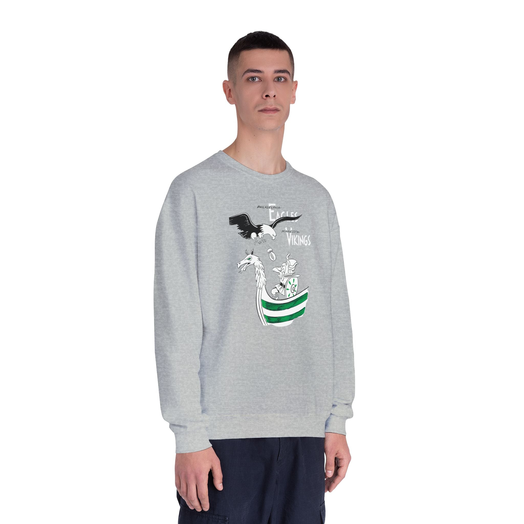 1963 Philadelphia Eagles - Minnesota Vikings Football - NuBlend® Crewneck Sweatshirt