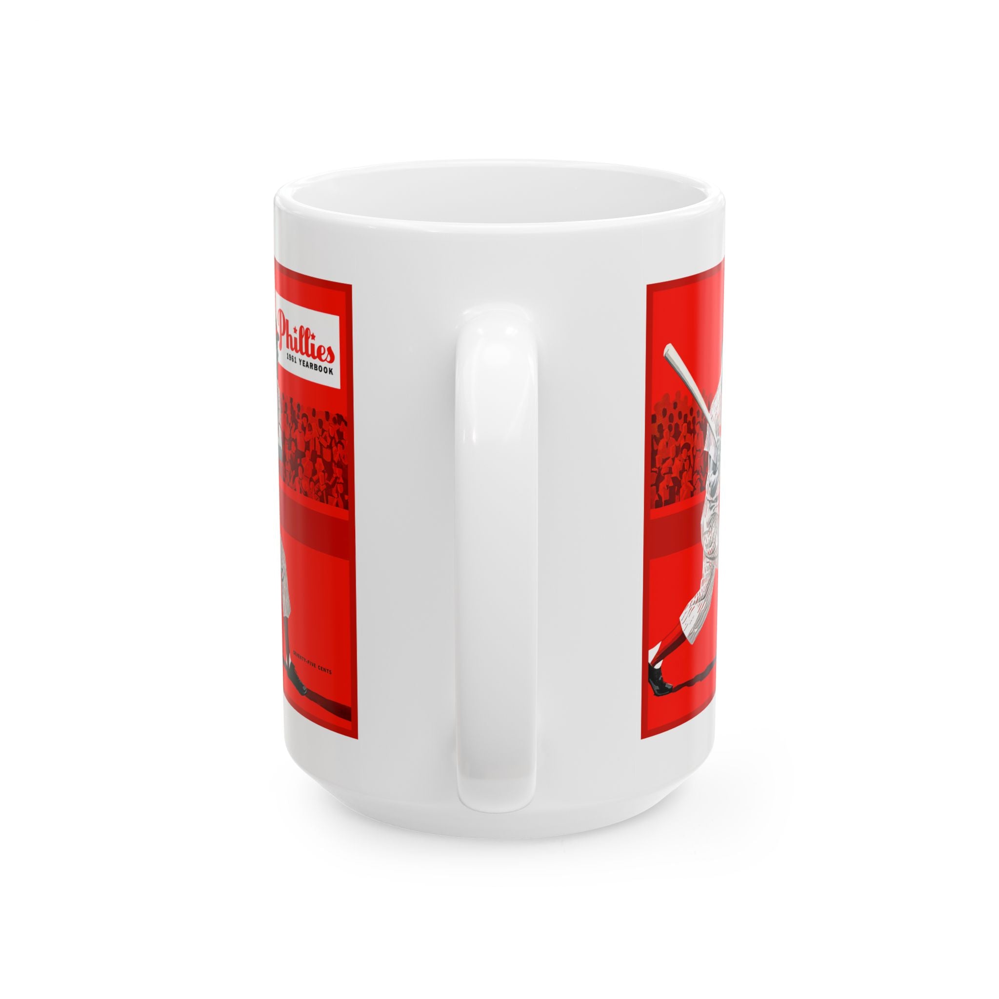 1961 Vintage Philadelphia Phillies Baseball Yearbook Cover - Ceramic Mug, 11oz, 15oz