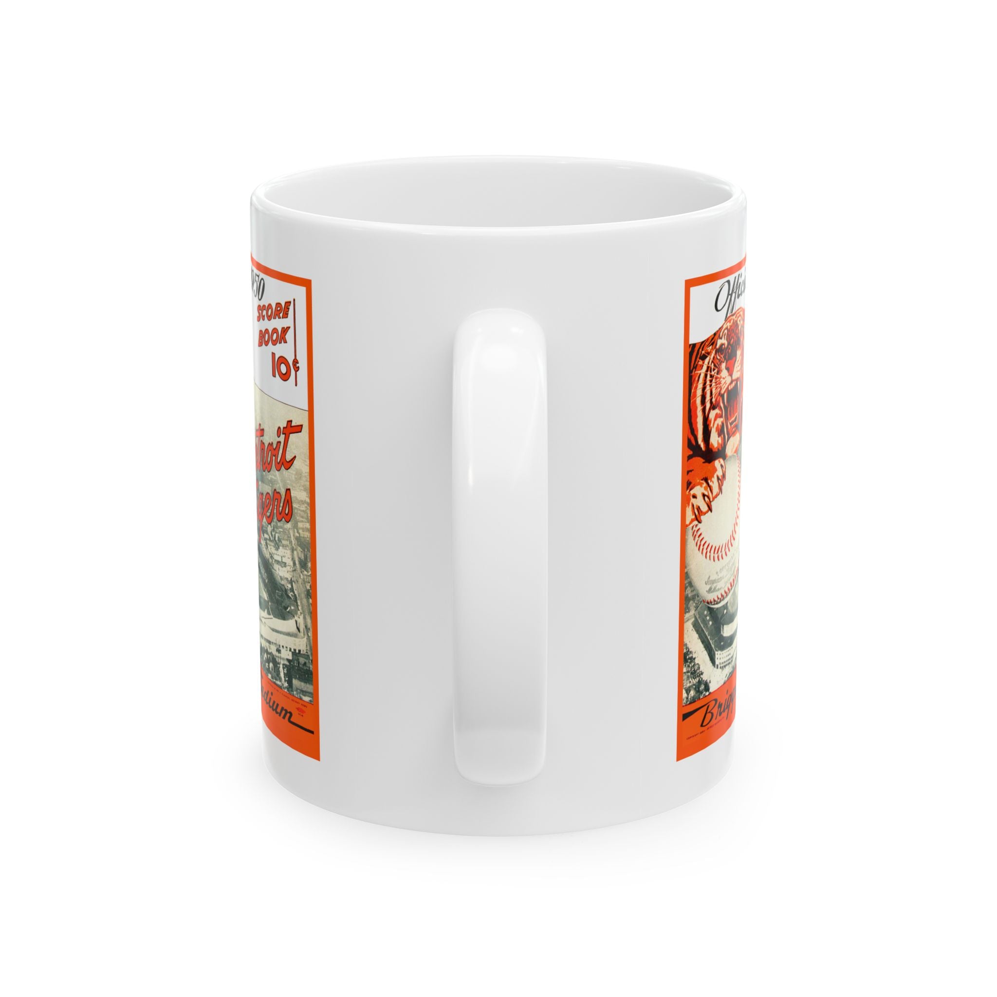 Detroit Tigers Baseball Ceramic Mug, Vintage Sports Fan Cup, Coffee Tea Mug, Gift for Baseball Lover, Retro Sports Memorabilia, Father's Day