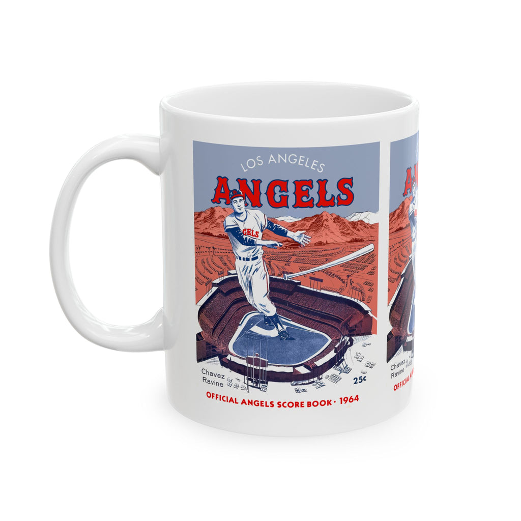 1964 Vintage Los Angeles Angels Baseball Program Cover - Ceramic Mug, 11oz