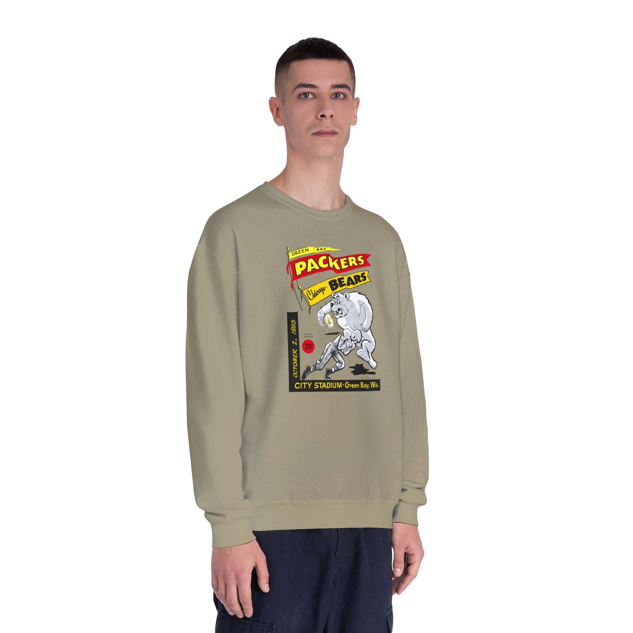 1955 Vintage Bears - Packers Football -  NuBlend® Crewneck Sweatshirt