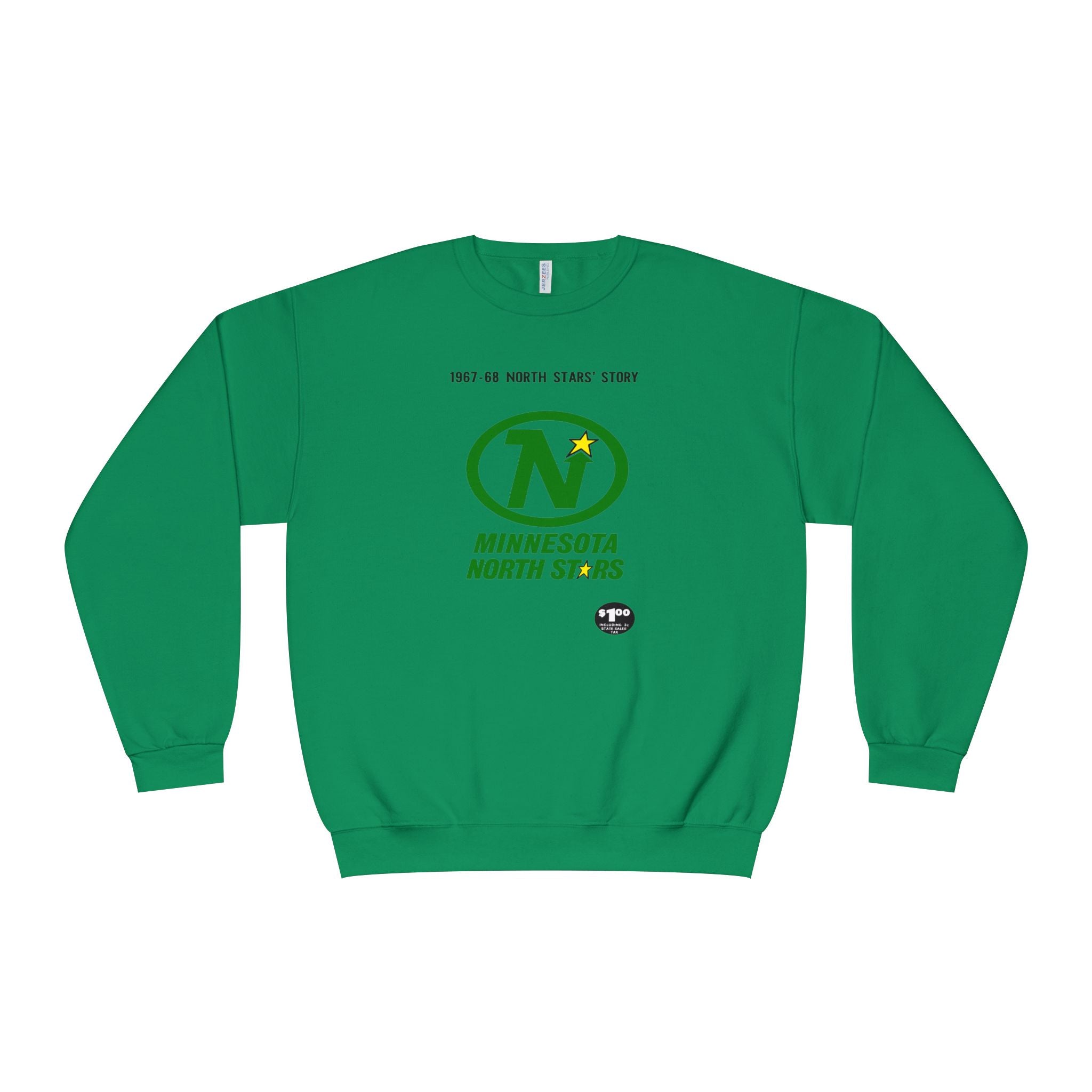 Vintage Minnesota North Stars Hockey Sweatshirt, 1967-1968 Retro Sports Crewneck Jumper, Unisex Pullover Gift for Hockey Fans, Minnesota