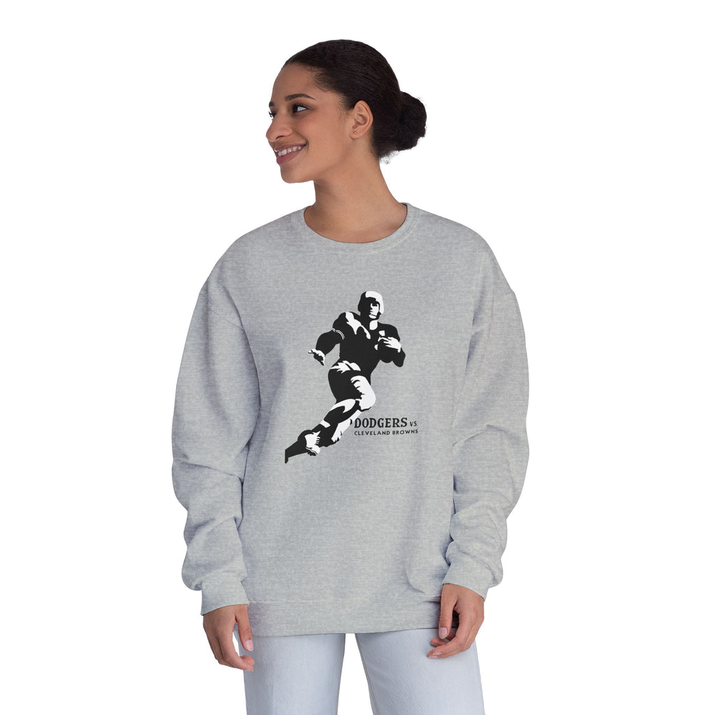 1947 Vintage Brooklyn Dodgers - Cleveland Browns Football  - NuBlend® Crewneck Sweatshirt