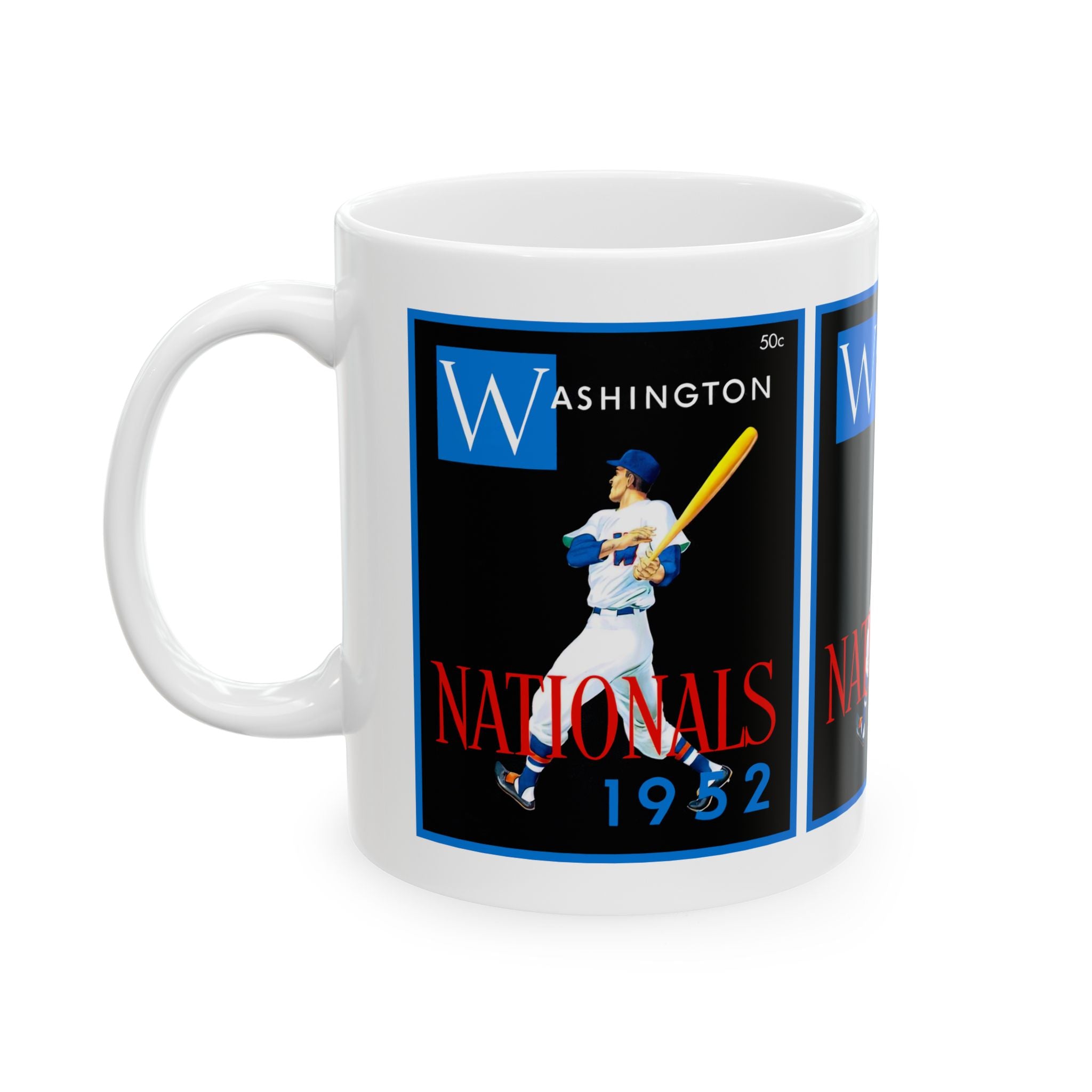 Vintage 1952 Baseball Washington Nationals Yearbook Ceramic Mug, Gift for Baseball Fans, Sports Memorabilia, Baseball Collectibles, Baseball