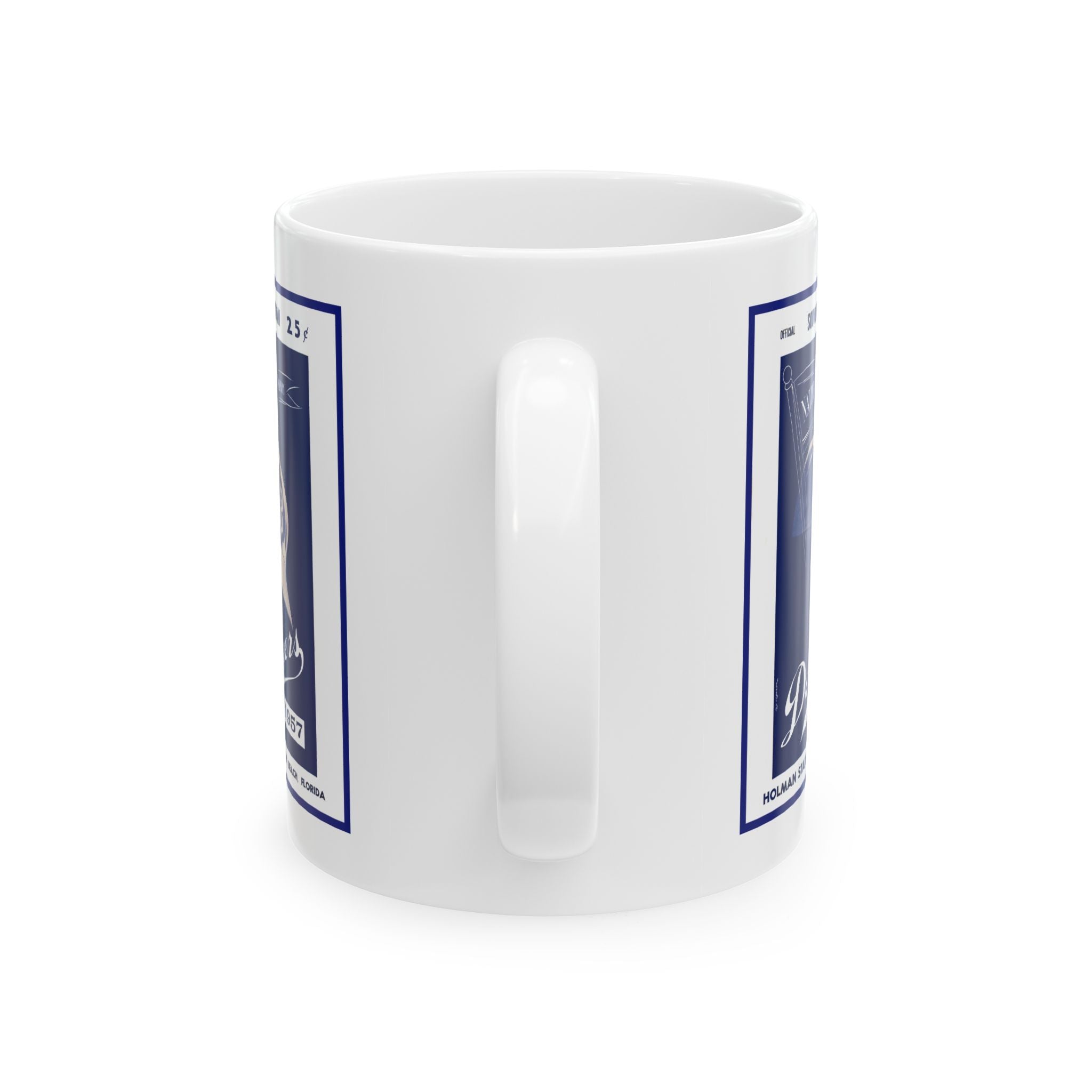 Vintage Baseball Spring Training 1957 Brooklyn Dodgers Ceramic Mug, Sports Fan Gift, Baseball Collectible, Baseball Memorabilia, Sports
