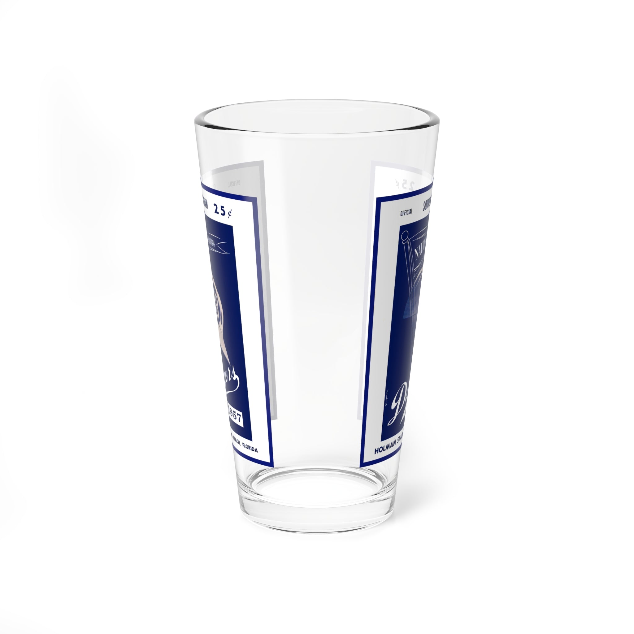 Mixing Glass, Vintage 1957 Baseball Spring Training Brooklyn Dodgers, Sports Memorabilia Gift, 16oz Barware, Cocktail Shaker, Gift for