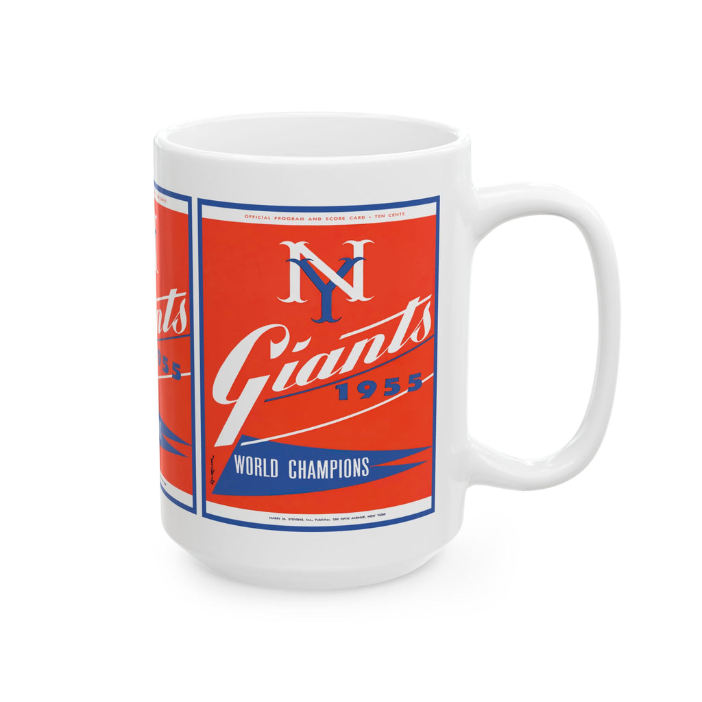 Coffee Mug, 1955 Baseball New York Giants Fan, Baseball Lover Gift, Sports Fan Cup, Ceramic Mug 11oz 15oz