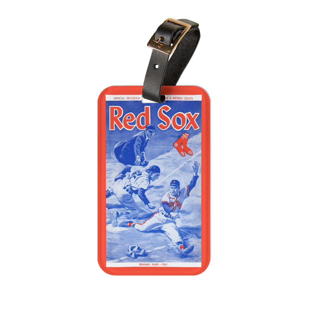 1961 Baseball Boston Luggage Tag | Vintage Sports Travel ID