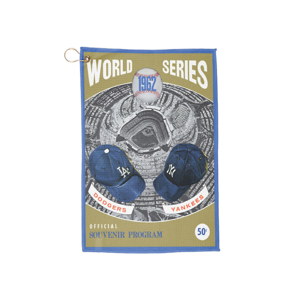 1962 Baseball Phantom World Series Program Cover Golf Towel