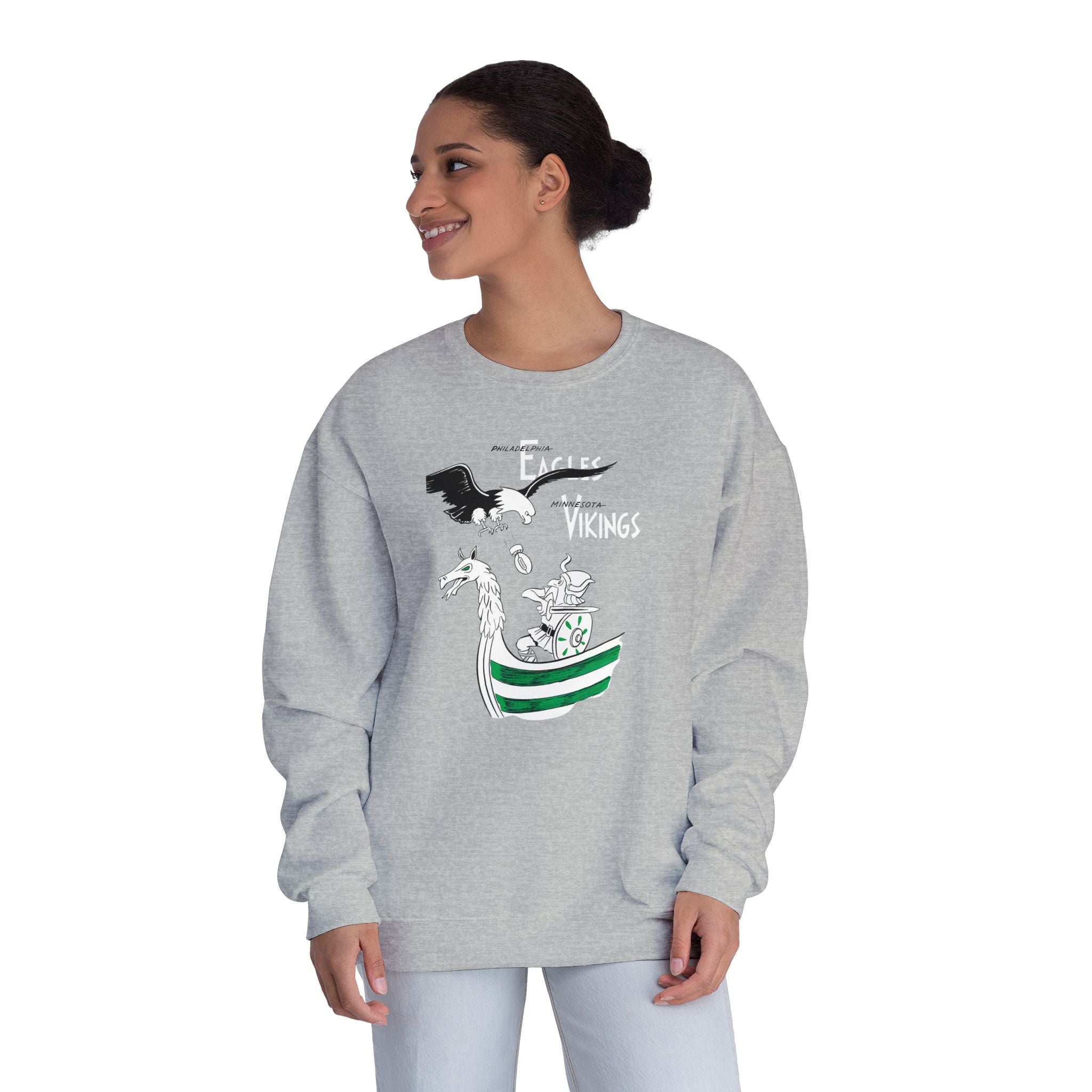 1963 Philadelphia Eagles - Minnesota Vikings Football - NuBlend® Crewneck Sweatshirt