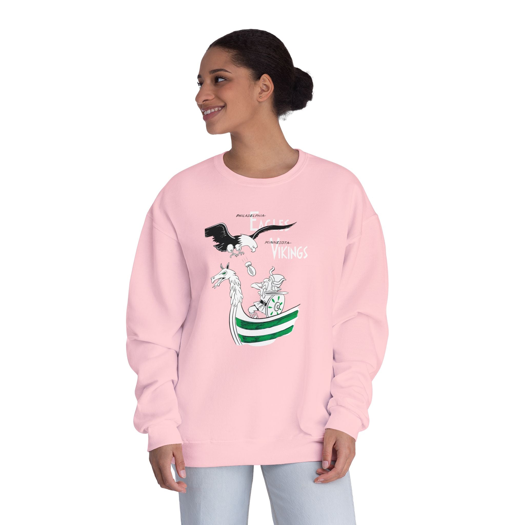 1963 Philadelphia Eagles - Minnesota Vikings Football - NuBlend® Crewneck Sweatshirt