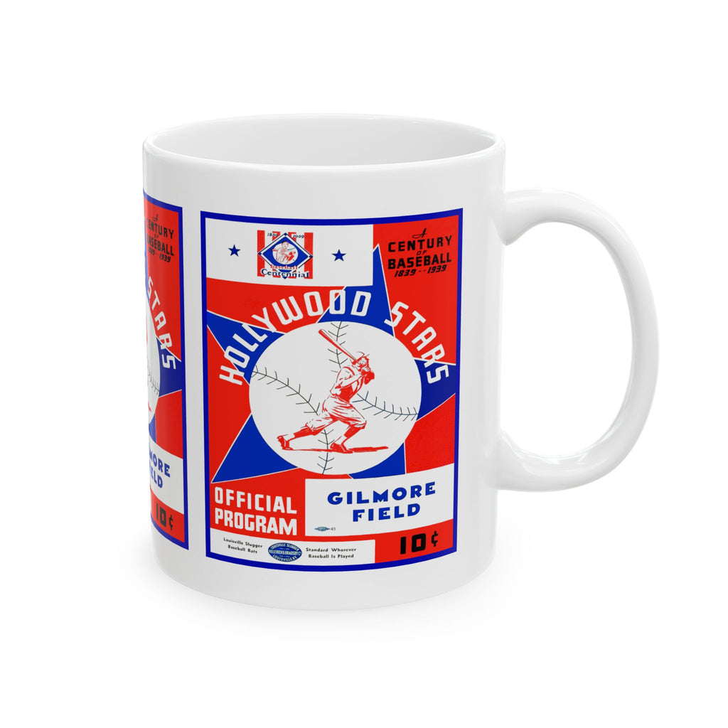 1939 Vintage Hollywood Stars Baseball Program Cover - Ceramic Mug, 11oz