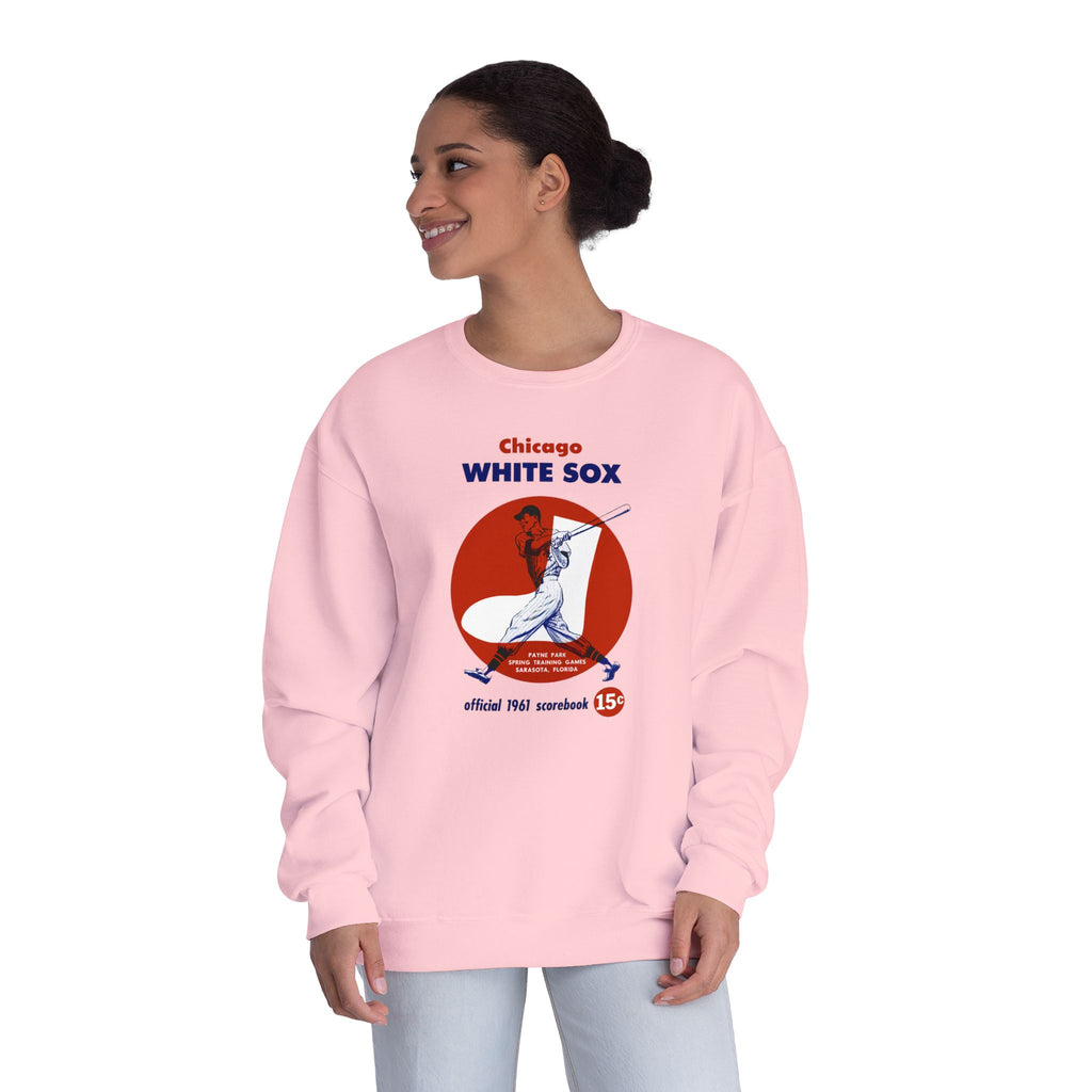 1961 Chicago White Sox Baseball Spring Training Program Cover - Unisex NuBlend® Crewneck Sweatshirt