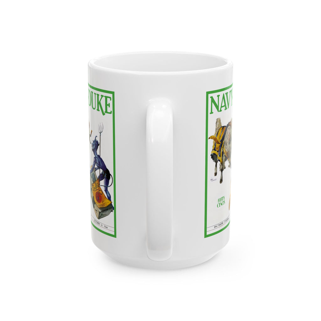 Vintage 1944 Football Duke-Navy Ceramic Mug, Sports Fan Gift, Retro College Football Cup, Unique Father's Day Present, Coffee Mug for Him,