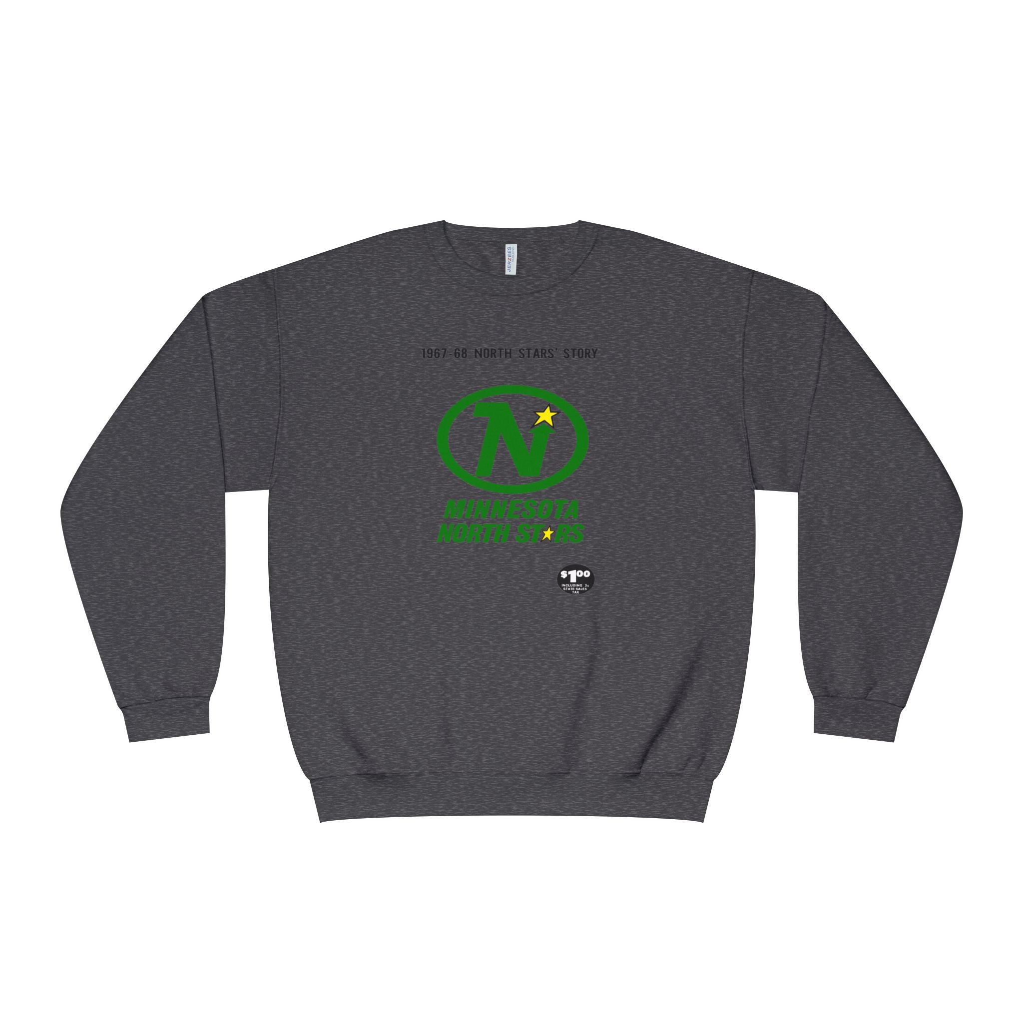 Vintage Minnesota North Stars Hockey Sweatshirt, 1967-1968 Retro Sports Crewneck Jumper, Unisex Pullover Gift for Hockey Fans, Minnesota
