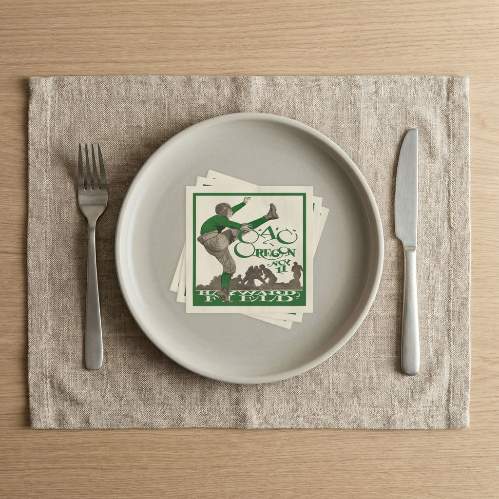 1927 Football Oregon State (OAC) - Oregon Napkins 50 Count