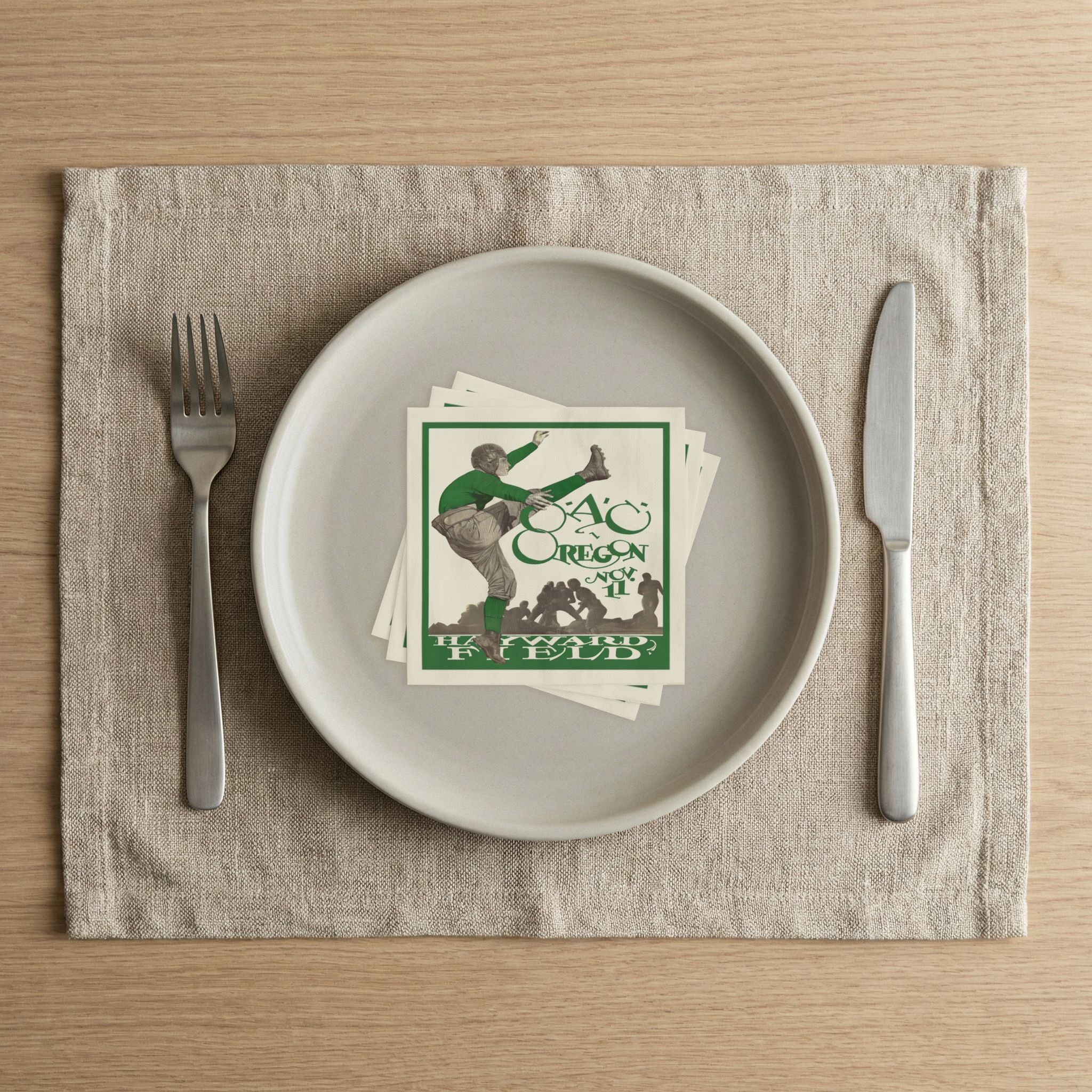 1927 Football Oregon State (OAC) - Oregon Napkins 50 Count