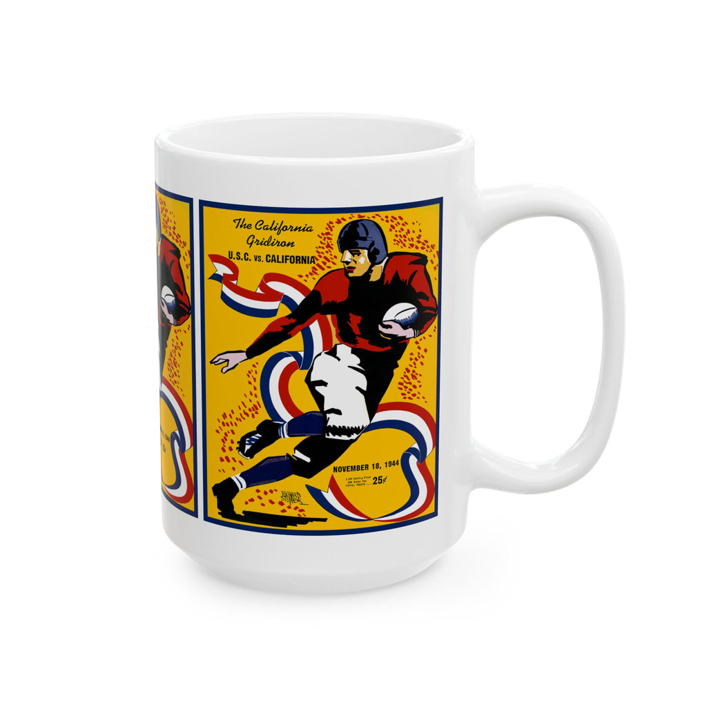 1944 Football Southern California - California Retro Football Poster Ceramic Mug  (11oz/15oz)