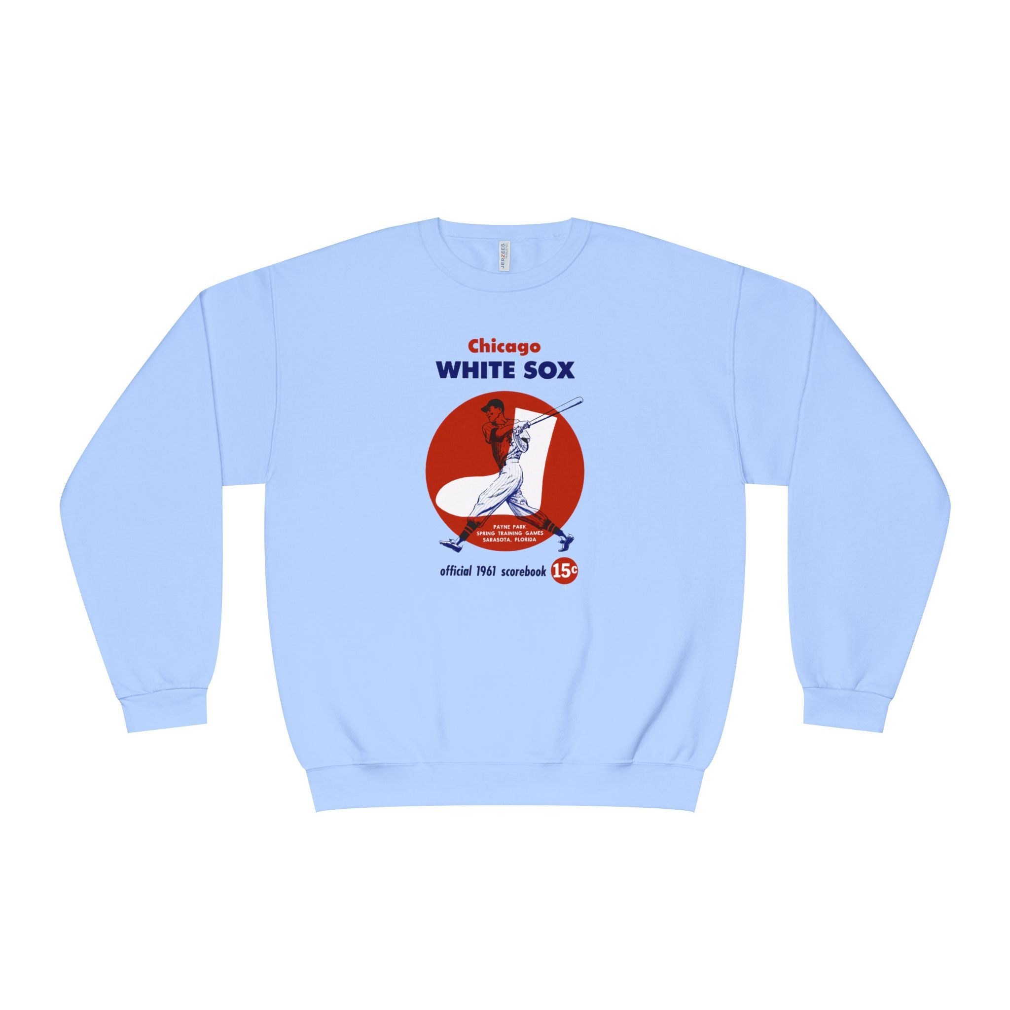 1961 Chicago White Sox Baseball Spring Training Program Cover - Unisex NuBlend® Crewneck Sweatshirt