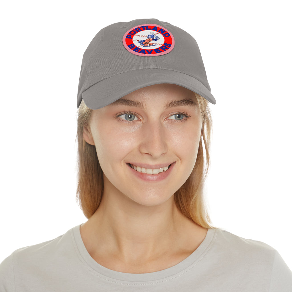 1967 Vintage Portland Beavers - Pacific Coast League Baseball - Dad Hat with Leather Patch (Round)