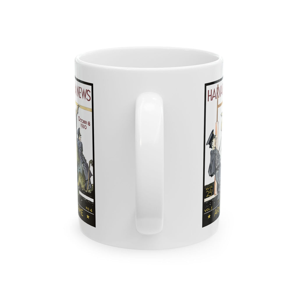 Vintage Army-Harvard Football Program Cover Ceramic Mug, 1930 Sports Fan Gift, Coffee Cup, Retro Football Memorabilia, Father's Day Present,