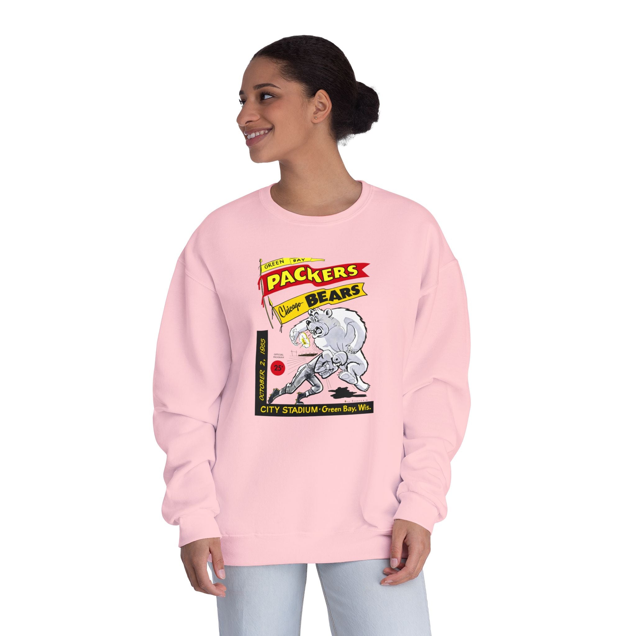 1955 Vintage Bears - Packers Football -  NuBlend® Crewneck Sweatshirt
