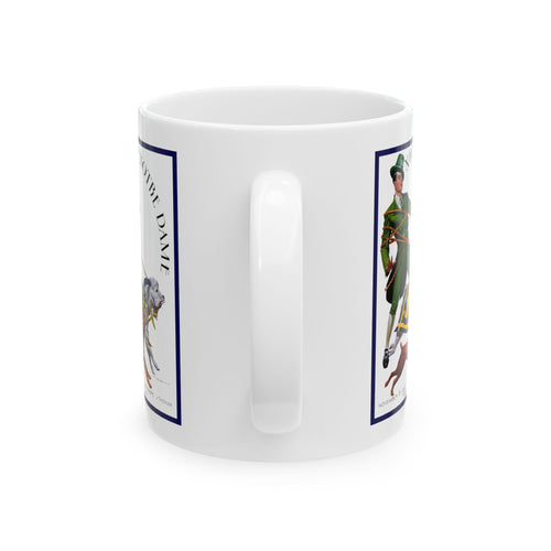 1941 Vintage Notre Dame - Navy Football Program Cover - Ceramic Mug, 11oz